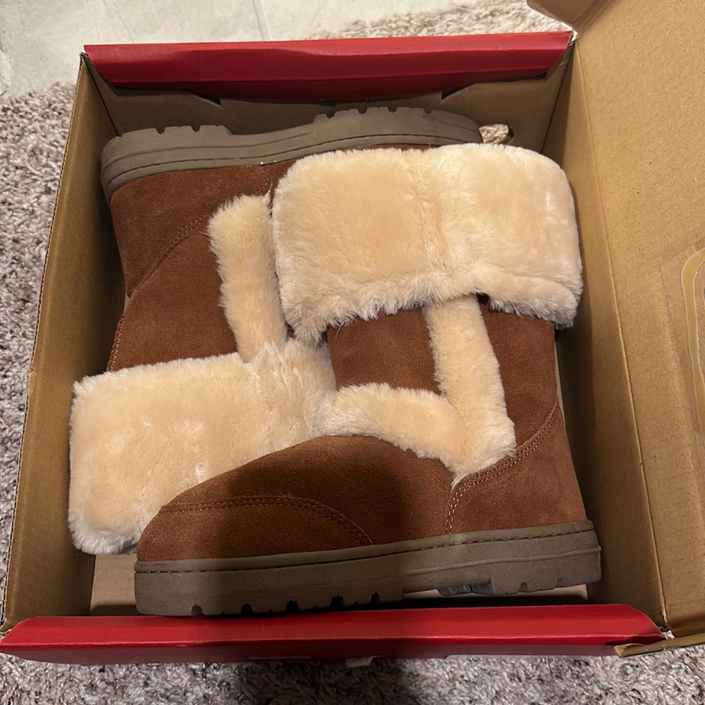 Winter boots with fur